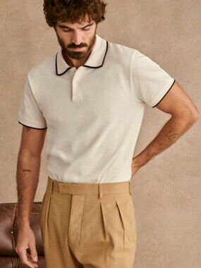 Octobre-Editions Holborn Polo Shirt L Ecru